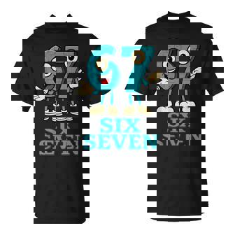 67 シックスセブン 6-7 面白いイタリアンブレインロットスラングゲームミーム Tシャツ - Kawaiitshirt