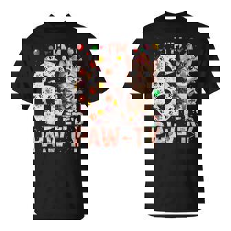 6Th Birthday Girl Cat Kitten 6 Years Old Bday Party T-Shirt - Monsterry