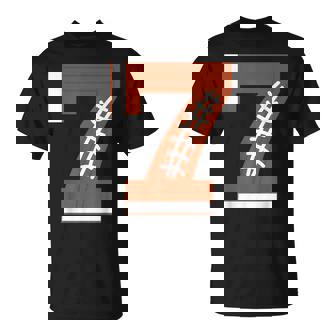 7th Birthday Football Ball Boys 7 Year Old T-Shirt T-Shirt | Mazezy