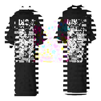 7Th Birthday Girl Six Seven I Was 6 Now I'm 7 Year Old T-Shirt - Thegiftio