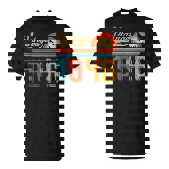 80歳の誕生日プレゼント 80歳 男性 女性 レトロ ヴィンテージ 1946 Tシャツ - Kawaiitshirt