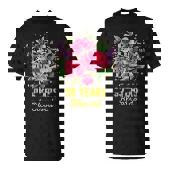 95歳 祝福されたかわいいバラの花 95歳 95歳の誕生日 Tシャツ - Kawaiitshirt