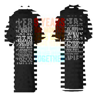 9年目の記念日 彼 彼女 カップル 9回目の結婚 Tシャツ - Kawaiitshirt