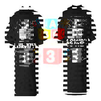 Abc Look Who's 3 3Rd Birthday Girl Boy Toddler T-Shirt | Seseable CA