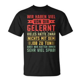 Abschiedsgeschenk Kollegen Abschied Jobwechsel Ruhestand T-Shirt - Geschenkecke