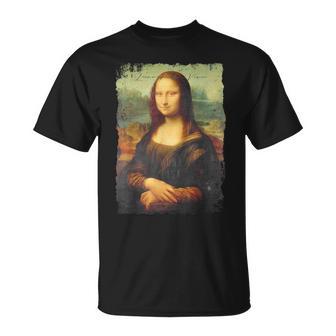 Abstrakt Graffiti Kunst Leonardo Dainci Kunst Mona Lisa T-Shirt - Geschenkecke