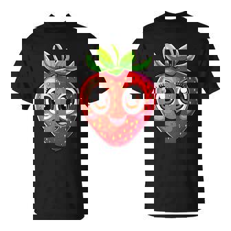 Adorable Estilo De Dibujos Animados De Fresaonriente Camiseta unisex - Regaloses