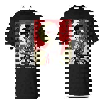 Afro American Samurai Anime Cartoon Japanese Bushido Warrior T-Shirt - Thegiftio