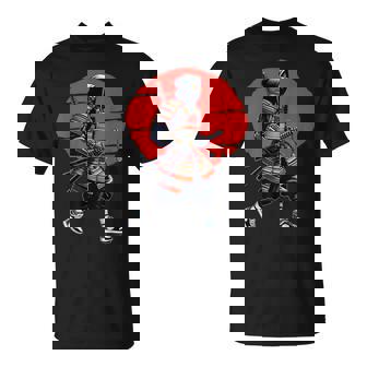 Afro American Samurai Japanese Warrior Vintage Bushido T-Shirt - Thegiftio