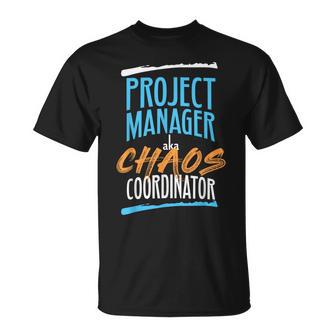 Agile Drôle De Chef De Projet Aka Chaos Coordinator T-Shirt - Cadeauxyz