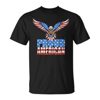 Águila Y EeUu Orgulloso Patriótico Americano EeUu Camiseta unisex - Regaloses