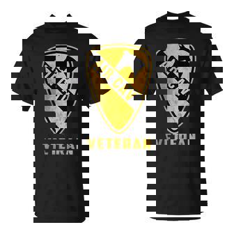 Air Cav Helicopter Badge 1St Cavalry Division Veteran Papa T-Shirt - Monsterry