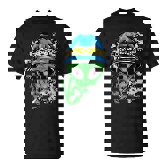 Alien Fumar Hierba Divertido Marihuana Alien Ufo Cannabis 420 Camiseta unisex - Regaloses