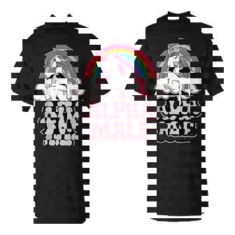 Alpha Male Unicorn Sarcastic Ironic Memes Weird Humor T-Shirt | Mazezy