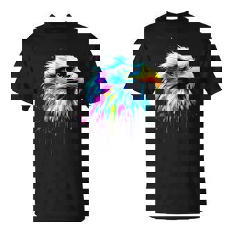 Amantes Del Águila Calva Americana Colorido Arte Pop Águila Calva Camiseta unisex - Regaloses