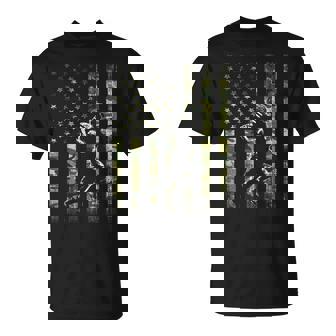 American Football Player Camo US Flag Men Boy Kids T-Shirt | Mazezy