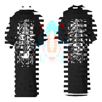 American Football US Flag Patriotic Football Graphic T-Shirt | Mazezy