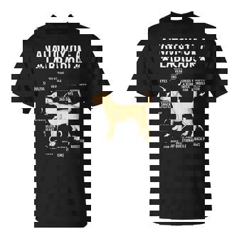 Anatomy Of A Labrador Retriever Lab Dog Lover T-Shirt - Monsterry