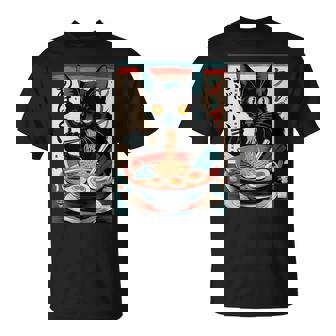 Anime Manga Kawaii Otaku Ramen Gato Divertido Regalo Camiseta unisex - Regaloses