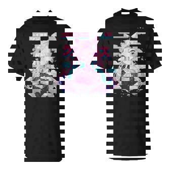 Anime Waifu Cute Anime Manga Cat Girl Sweet Retro Japan T-Shirt | Mazezy