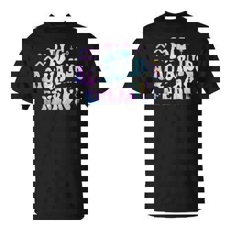 Aquarius Big Energy Retro Smile Flower Zodiac Birthday T-Shirt - Thegiftio