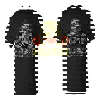 Aquarius Queen Black Woman With Cap Camo Afro Girl Zodiac T-Shirt - Monsterry