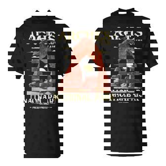 Arches National Park Retro Hiking & Camping Lover T-Shirt | Mazezy