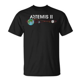 Artemis 2 Route Map Sls Rocket Launch Mission To The Moon T-Shirt - Thegiftio UK