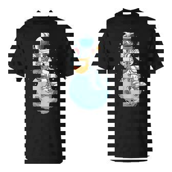 Astronaut Playing Mandolin Country Music Bluegrass T-Shirt - Monsterry