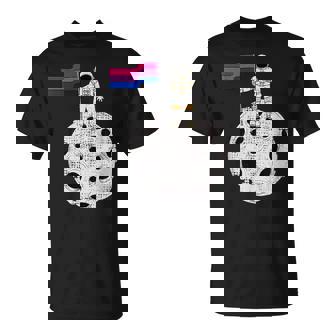 Astronauta Bisexual En La Luna Bandera Bi Pride Camiseta unisex - Regaloses