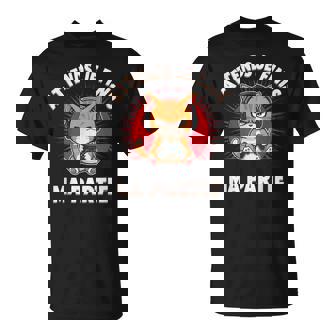 Attends Je Finis Ma Partie Drôle Humour Gaming Chat Gamer T-Shirt - Cadeauxyz