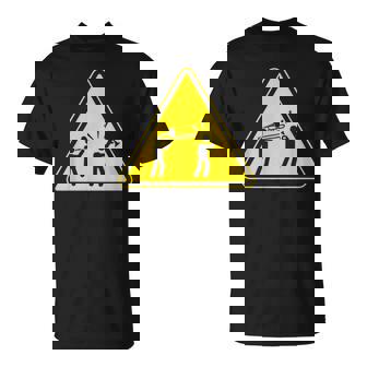 Attention Joueur De Trombone Cadeau Noir Coupe Classique Manche Courte Musical-Instrument- Homme Adulte T-Shirt - Cadeauxyz