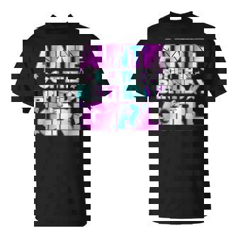 Auntie The Birthday Girl Kpop Family Birthday Party Girls T-Shirt - Monsterry