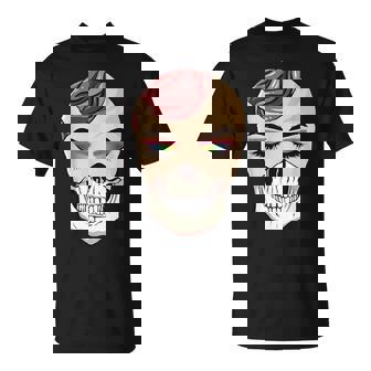 Avant Garde Aesthetic Gothic Skull Goth Hippie T-Shirt | Mazezy