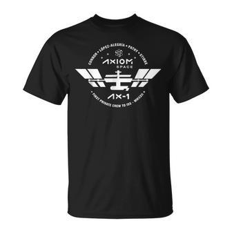 Axiom Ax-1 Parche De Misión Dragon Falcon Iss Día De Lanzamiento Espacial Camiseta unisex - Regaloses