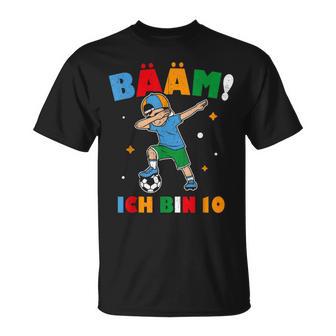 Bääm Ich Bin 10 Dabbing Geburtstags 10 Jahre Jungs T-Shirt - Seseable