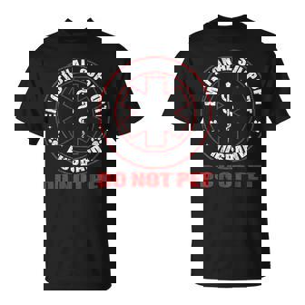 On Back Emotional Support Husband Do Not Pet Couples T-Shirt | Seseable UK