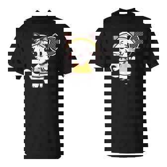 Badminton Cat Girls Badminton Player Kawaii T-Shirt - Thegiftio