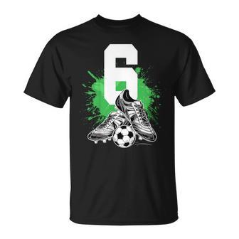 Bambino 6 ° Compleanno Ragazzo 6 Anni Calcio Calcio Compleanno Maglietta - Novitaregali