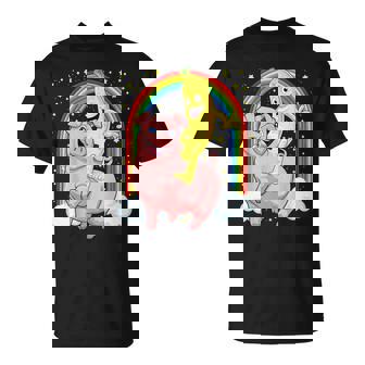 Banane Pig Ludique Chevauchant Un Cochon Drôle Farmer T-Shirt - Cadeauxyz