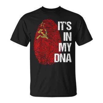Bandera De La Udssr Con Raíces De Adn Y Herencia Camiseta unisex - Regaloses