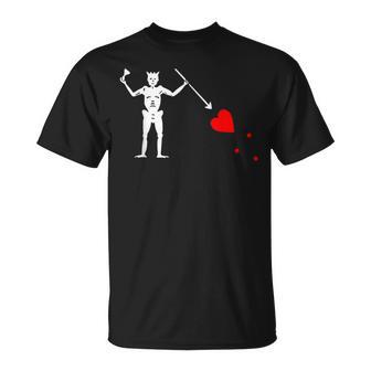 Bandera Pirata De Barba Negra – Original Edward Teach Camiseta unisex - Regaloses