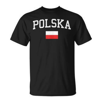 Bandera Polaca Hombres Es Niños Polonia In Mangas Camiseta unisex - Regaloses