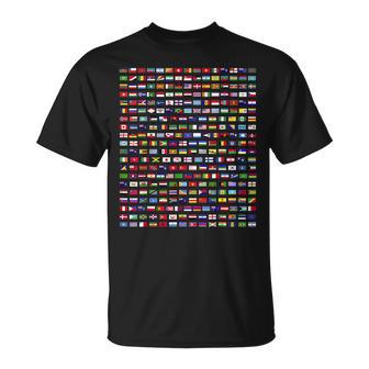 Banderas De Los Países Del Mundo Outfit Diseño Gráfico Camiseta unisex - Regaloses