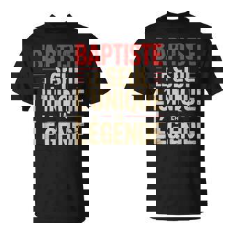 Baptiste Homme Humour Idée Cadeau Humoristique Drôle T-Shirt - Cadeauxyz