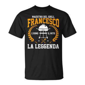 Barbecue Regali Bbq Maestro Griglia Francesco Mito Leggenda Maglietta - Novitaregali