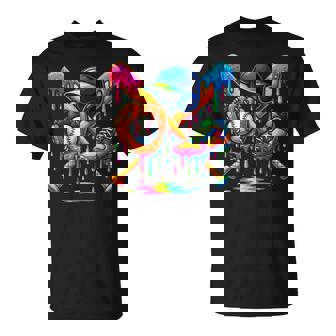 Baseball Drip Boys Ice Cream Youth Sweet Bat Cleats Glove T-Shirt - Monsterry