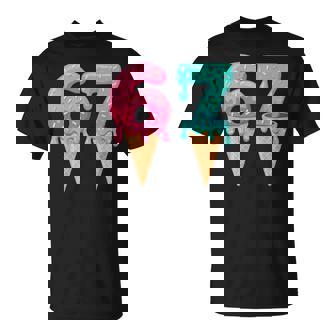 Baseball Drip Ice Cream 67 Baseball Lifestyle 101 T-Shirt - Monsterry