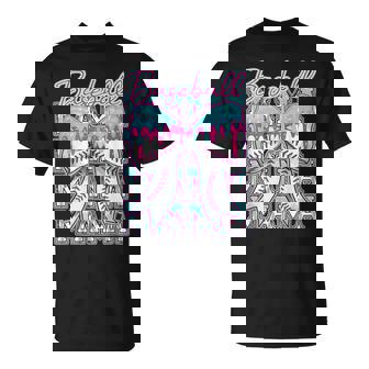 Baseball Drip For Mama Mom Coquette Bow Ice Cream Dripping T-Shirt - Monsterry