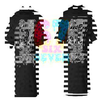 Baseball Drip Number 67 Player Or 67Th Birthday T-Shirt | Seseable UK